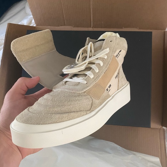 MENS Fear of God Skate Mid ‘Sand Cream’ - Picture 3 of 8